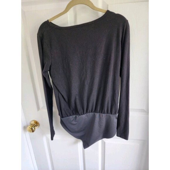 Smash + Tess All-Season Long Sleeve Bodysuit Sz M Black Casual Loungewear - Picture 5 of 7